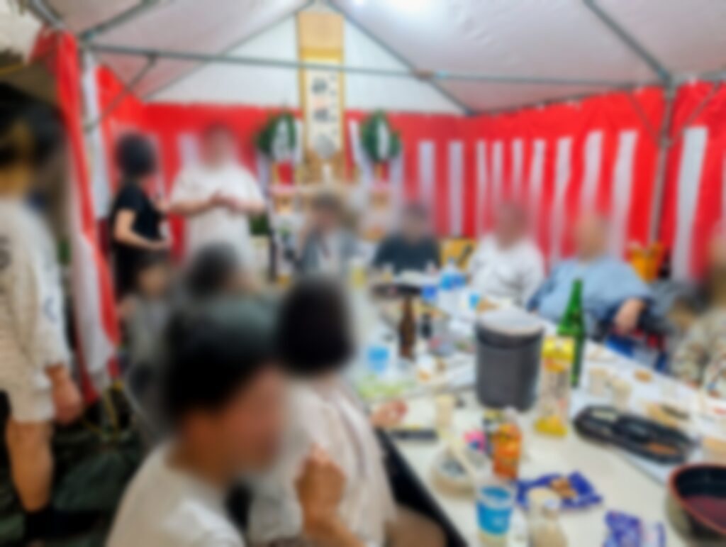 阿佐ヶ谷神明宮例大祭_御神酒所内の様子